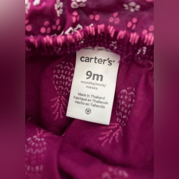 Carter’s | Baby Girl Magenta Pineapple Romper - Picture 5 of 5